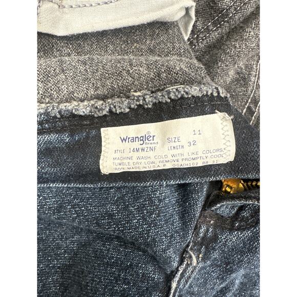 Vintage Wrangler Cowboy Cut 14MWZ Slim Dark Jeans Size 11 - Picture 5 of 5